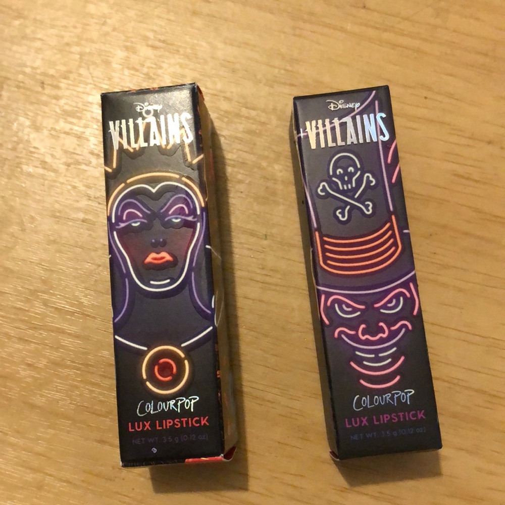 Disney Villains lipstick set of 2.